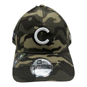 New Era 9Twenty Chicago Cubs 2021 Armed‎ Forces Day Adjustable CAMO Hat Cap MLB